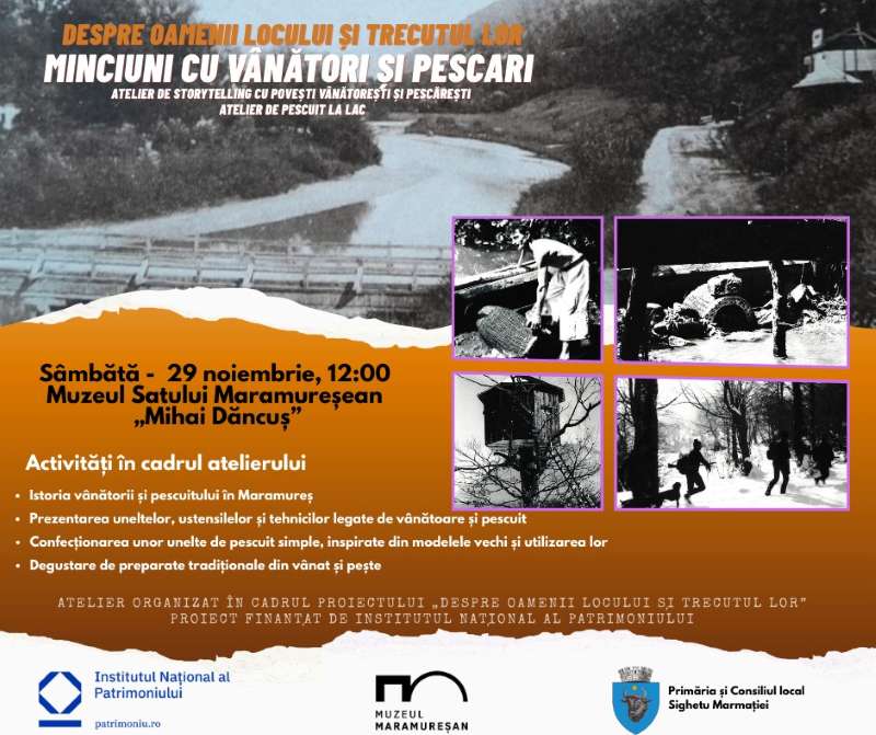 Sighetu Marmației: Atelier inedit „Minciuni cu vânători și pescari”