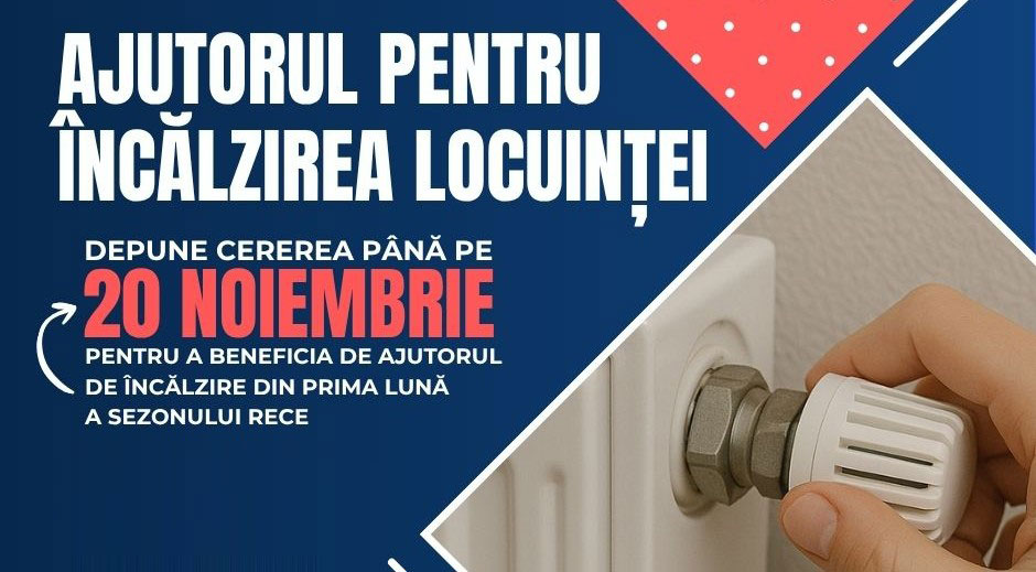 Ultima zi pentru cererile de ajutor la încălzire: 20 noiembrie 2025
