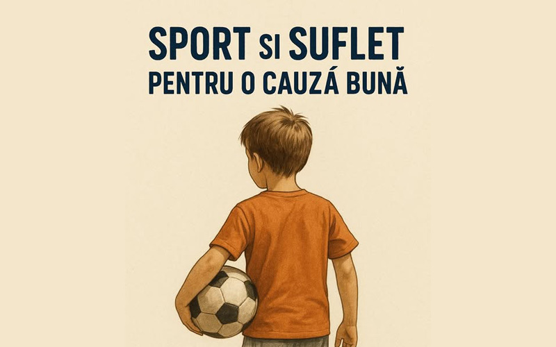 Meci de fotbal caritabil organizat în comuna Moisei