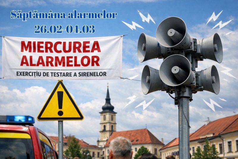 Miercurea Alarmelor: Exercițiu de alarmare în Maramureș