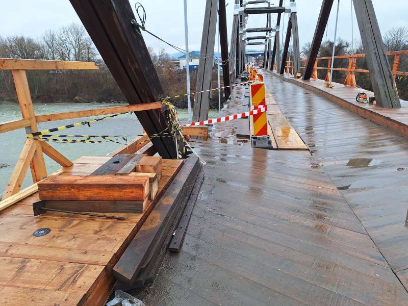 Restricții temporare de trafic la PTF Sighetu Marmației din cauza lucrărilor la podul peste Tisa