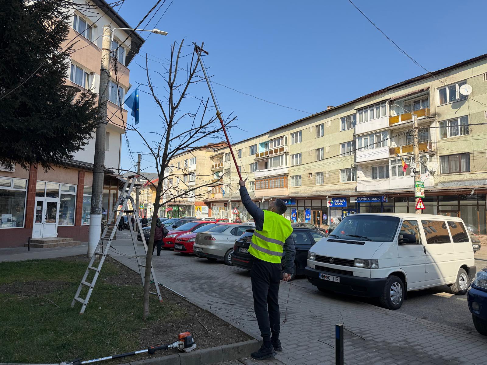 A început curățenia de primăvară în Vișeu de Sus