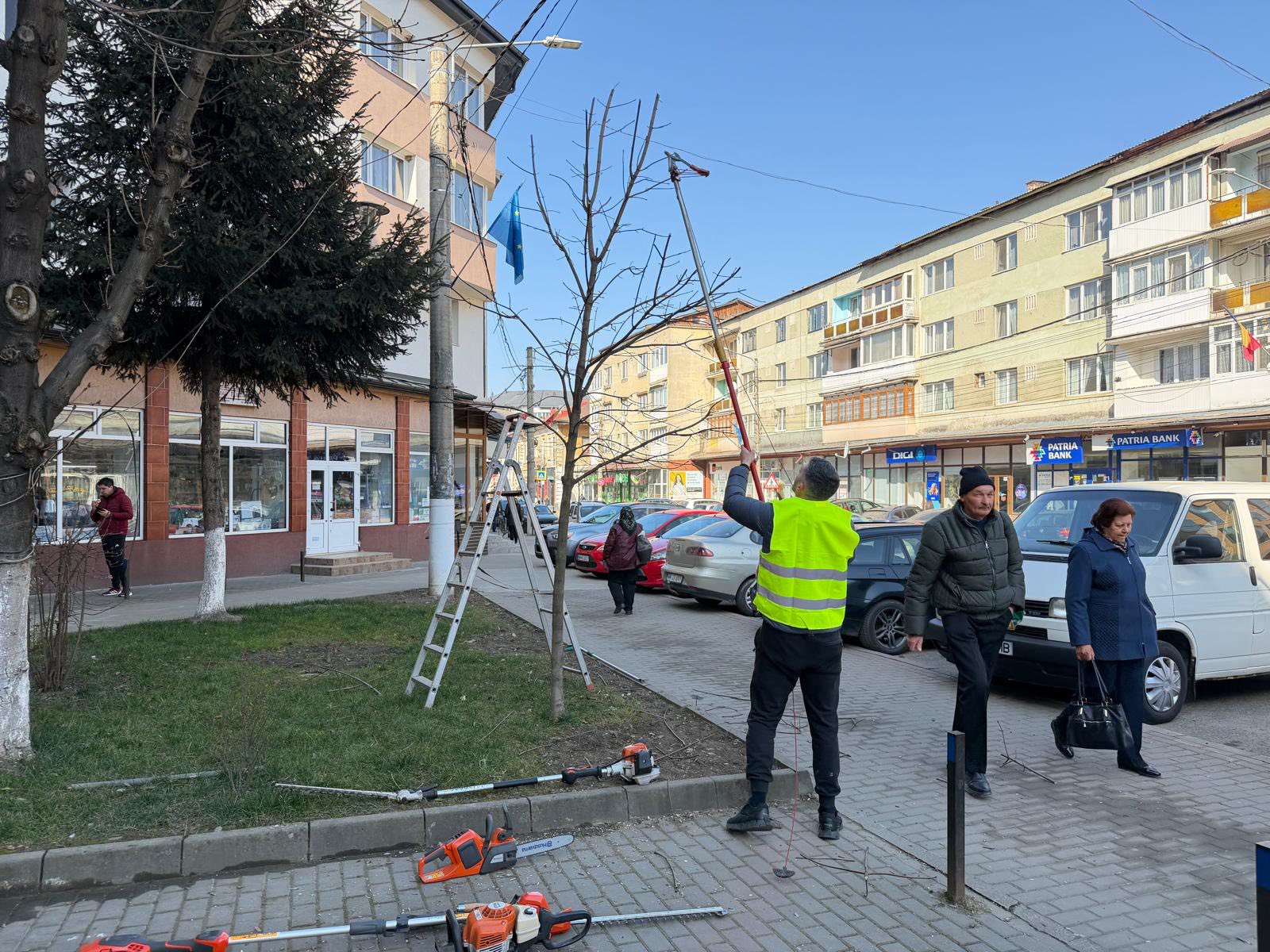 A început curățenia de primăvară în Vișeu de Sus