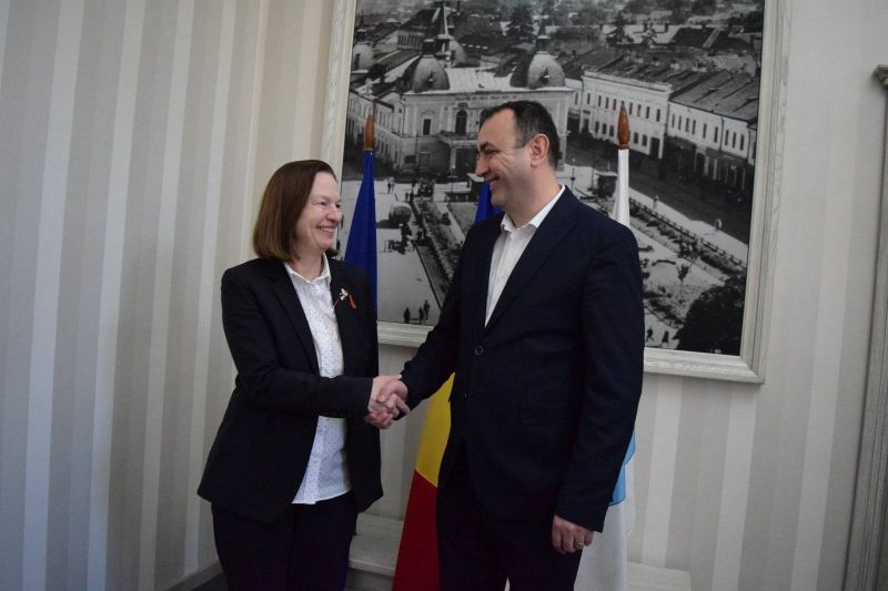 Ambasadoarea Germaniei, Angela Ganninger, în vizită oficială la Sighetu Marmației