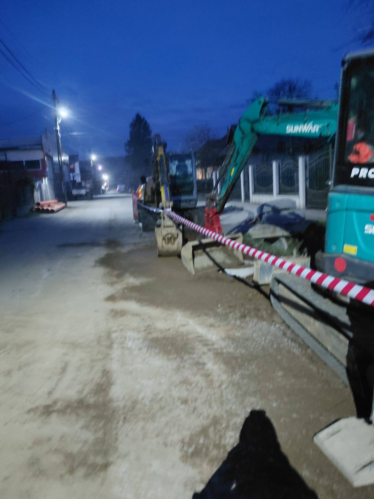 Bocicoiu Mare - Lucrările la rețelele de apă și canalizare au început în comună