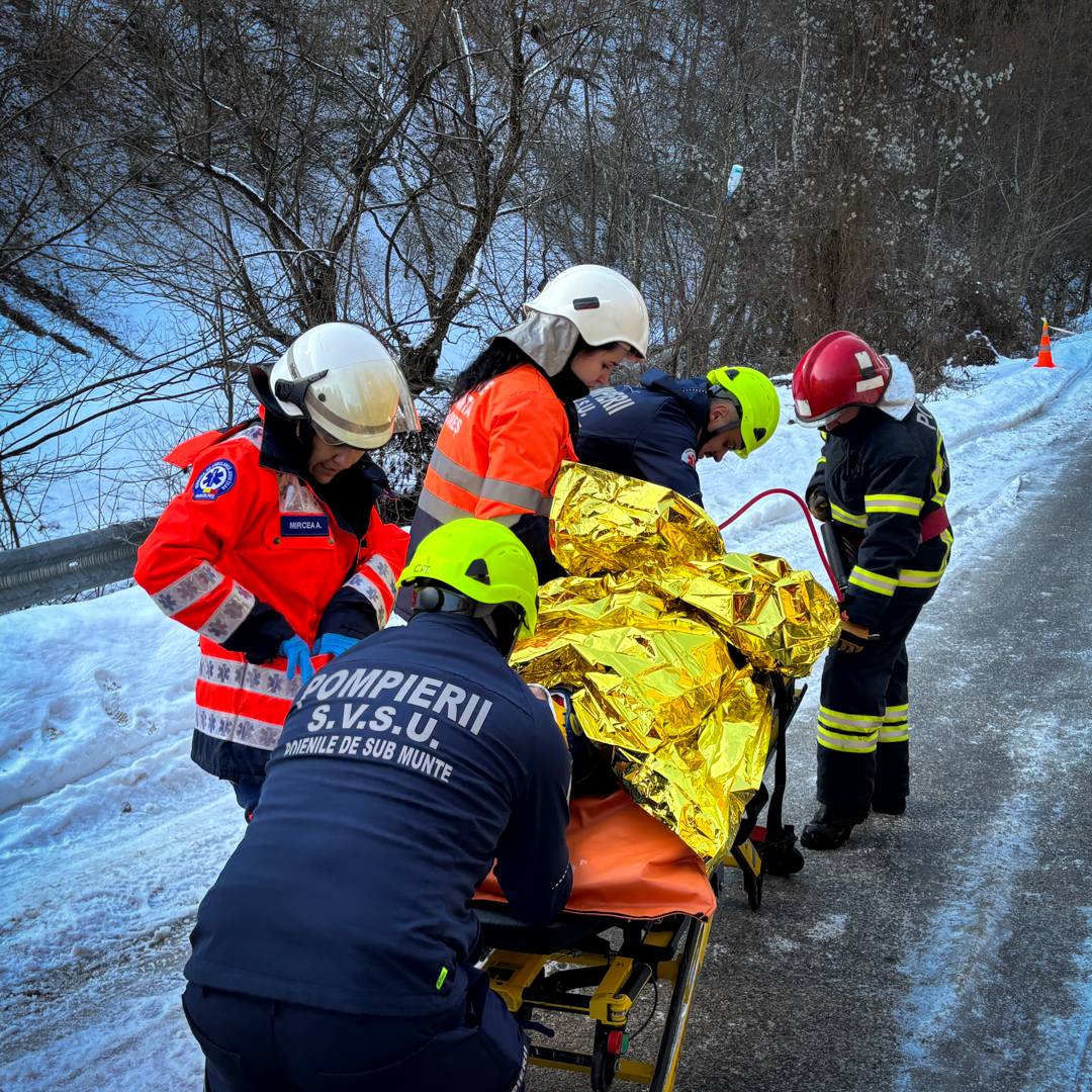 Exercițiu de amploare pentru alunecări de teren la Poieni