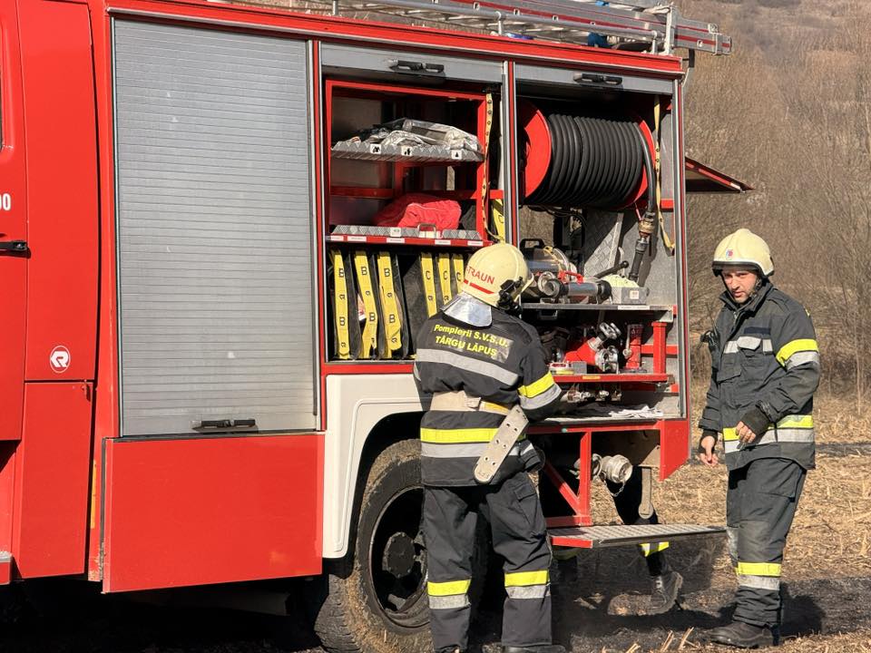 FOTO: INCENDIU în Baba, comuna Coroieni - Casă mistuită de flăcări