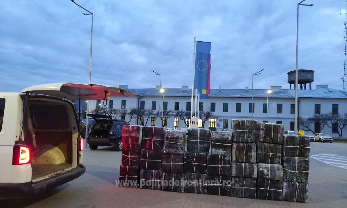 FOTO&VIDEO - Contrabandist arestat la Sighetu Marmației, după descinderi și urmărire în trafic