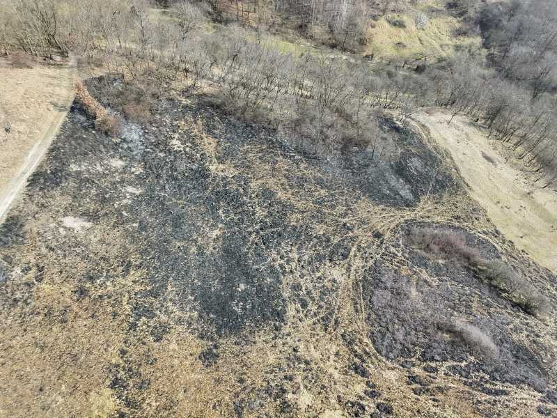 Garda de Mediu Maramureș anunță sancțiuni după un nou incendiu de vegetație în Bârsana