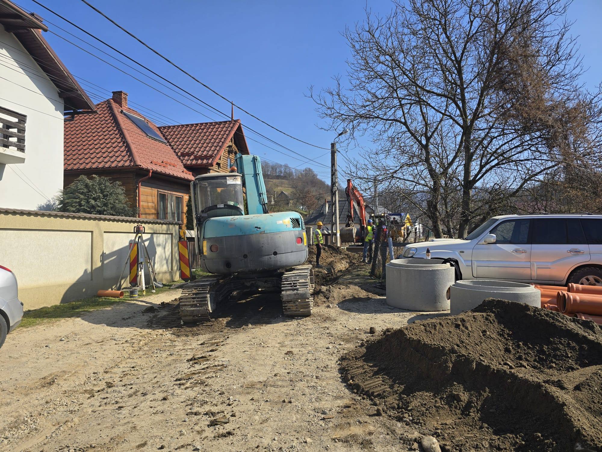 Lucrări de modernizare a rețelelor de apă și canalizare continuă în Sighetu Marmației