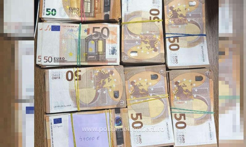 Ucrainean prins cu 44.000 de euro nedeclarați la controlul de frontieră. S-a ales cu amendă și banii reținuți