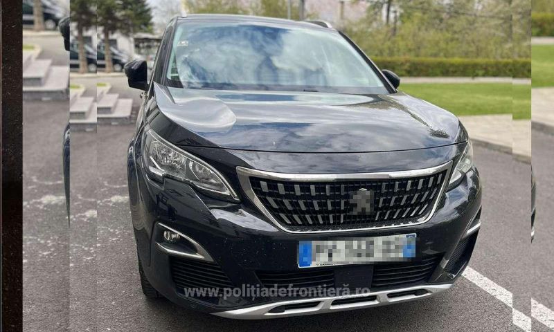 Autoturism furat din Franța, descoperit de polițiștii de frontieră