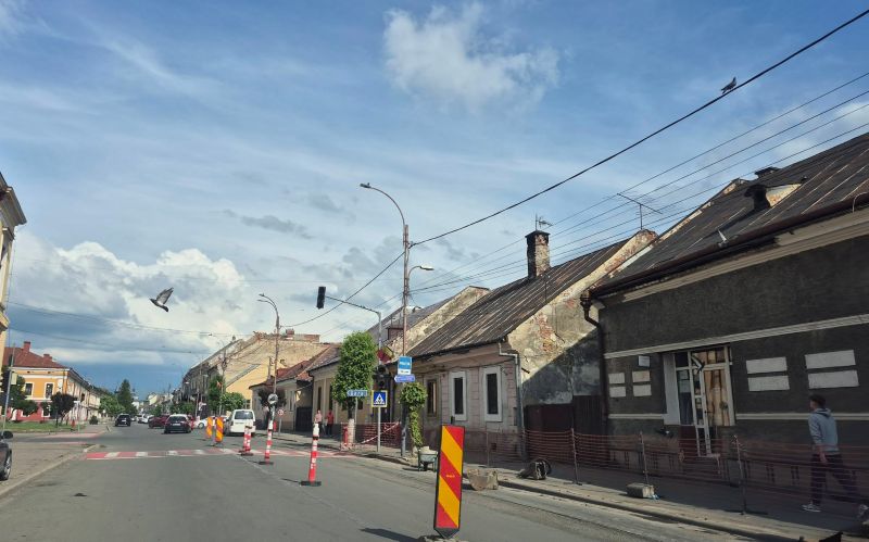Lucrări de reabilitare în centrul Sighetului: parcul și zona centrală intră în șantier