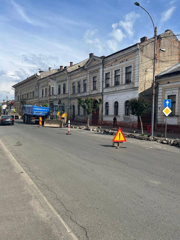 Lucrări de reabilitare în centrul Sighetului: parcul și zona centrală intră în șantier