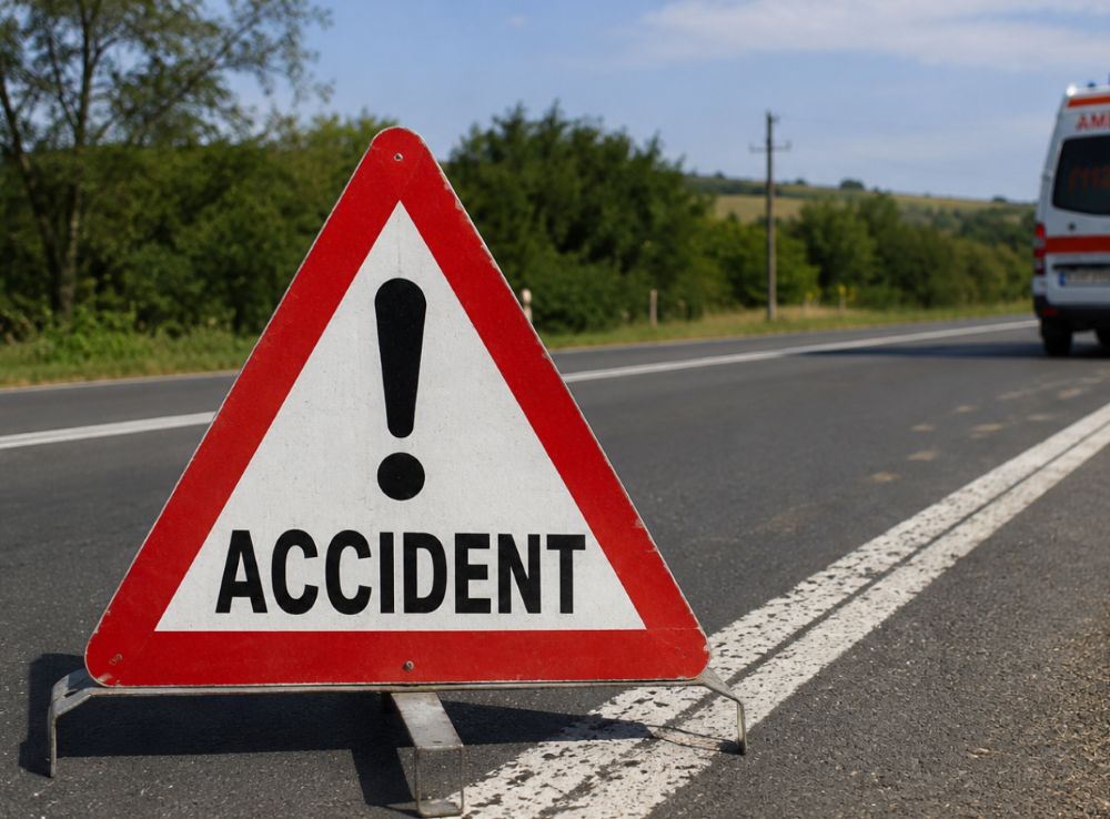 Tractor neînmatriculat, implicat într-un accident la Coștiui. Șoferul a refuzat testarea și recoltarea probelor biologice