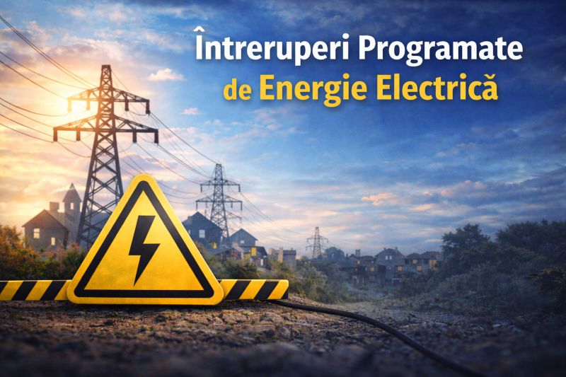 Întreruperi programate de energie electrică în Sighetu Marmației. Ce străzi vor fi afectate pe 16 și 21 septembrie