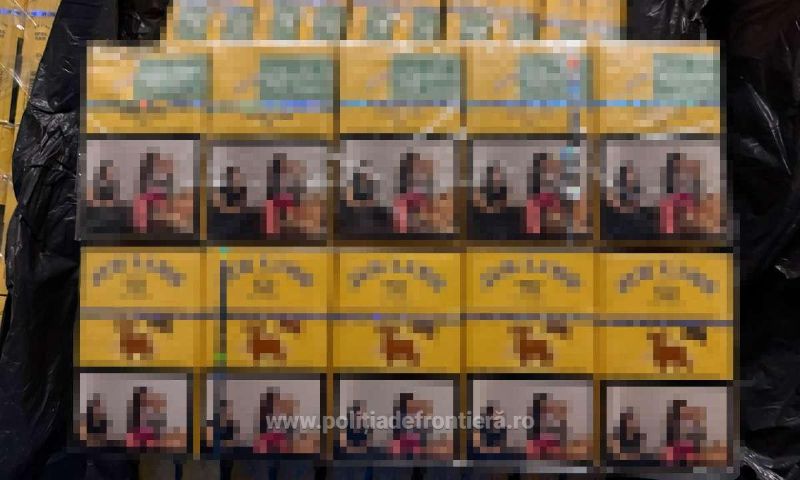 Țigări de aproape 63.000 de lei, confiscate la Valea Vișeului. Trei persoane au fugit în Ucraina după somații și focuri de avertisment