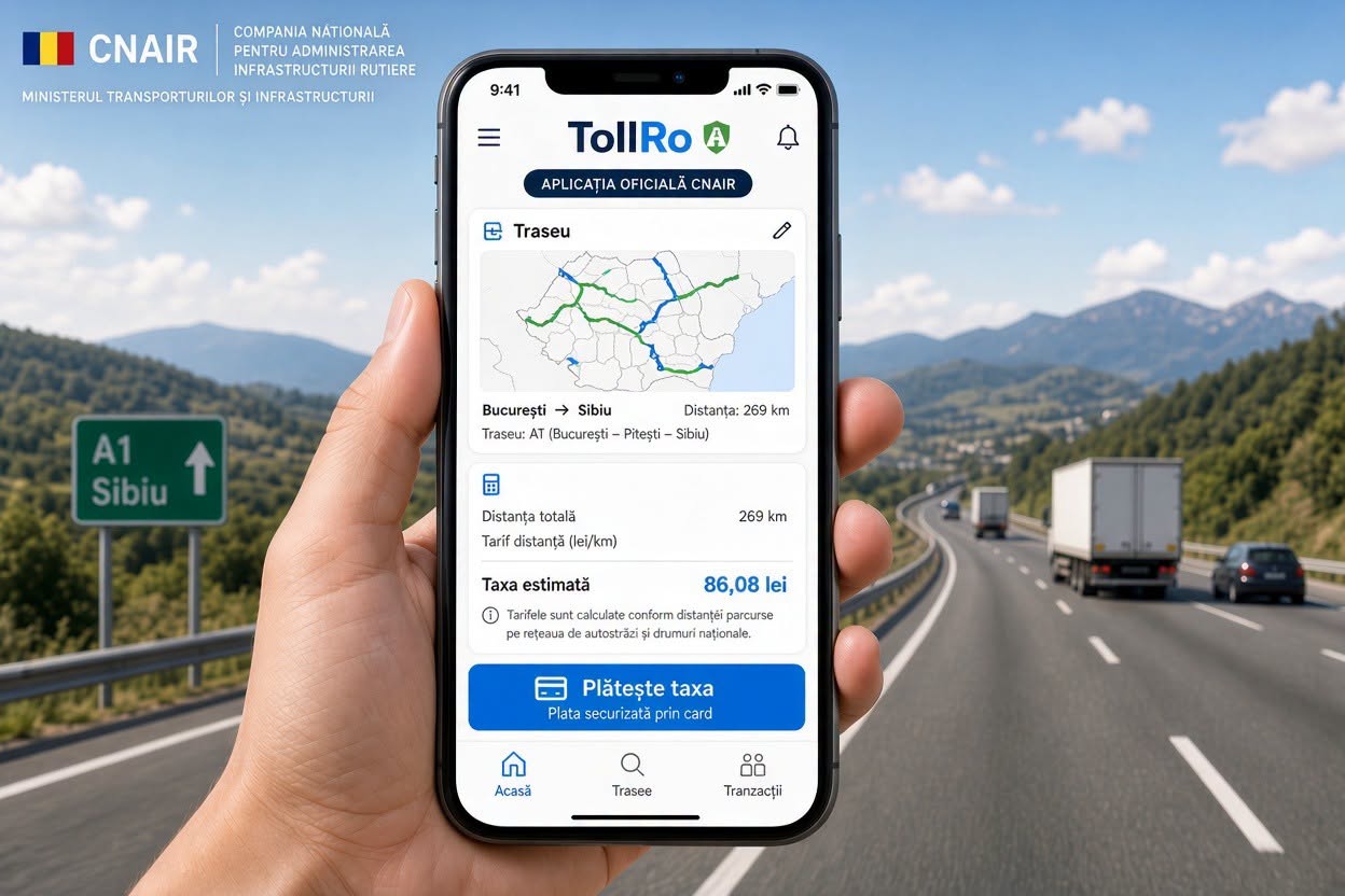 TollRo intră în funcțiune la 1 octombrie. Cum se vor plăti rovinieta și tariful pentru vehiculele de peste 3,5 tone