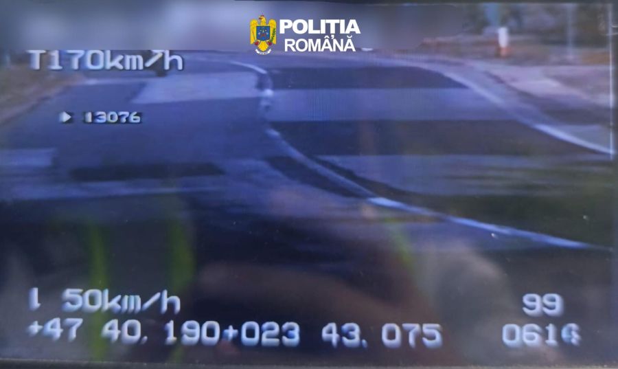 Acțiune rutieră în Baia Sprie. Doi motocicliști au fost prinși cu 170 și 125 km/h pe un sector cu limită de 50 km/h